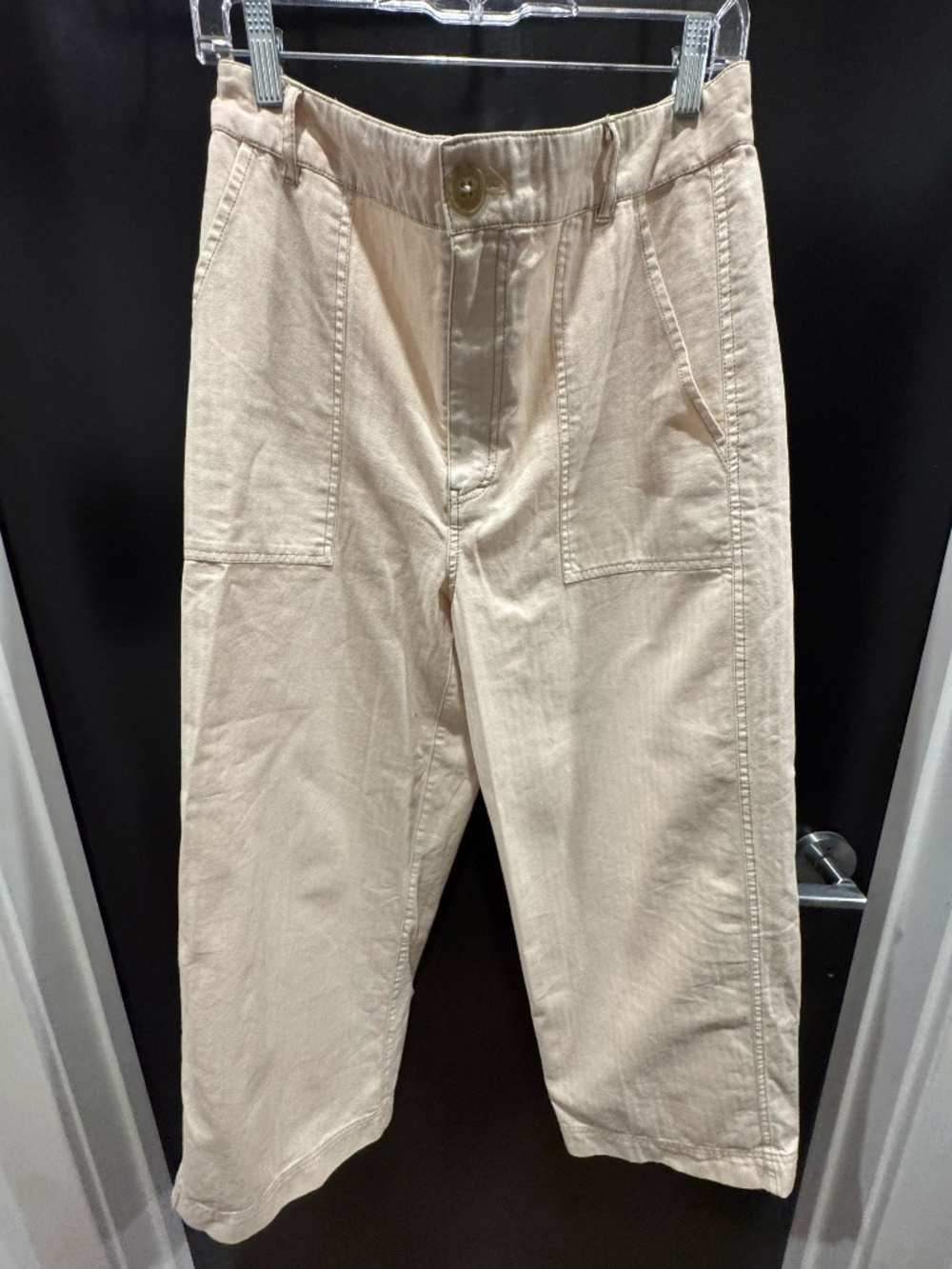 Cream Wide Leg Trouser